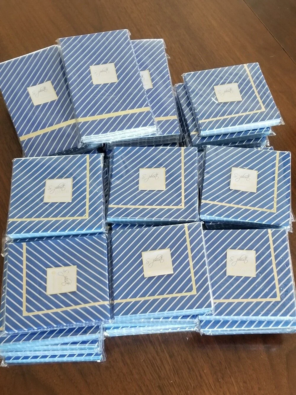 Sophistiplate Napkins Everyday Blue Cocktail and Dinner Sizes